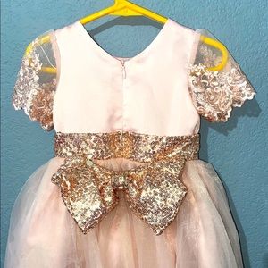 Beautiful blush toddler dress for girl